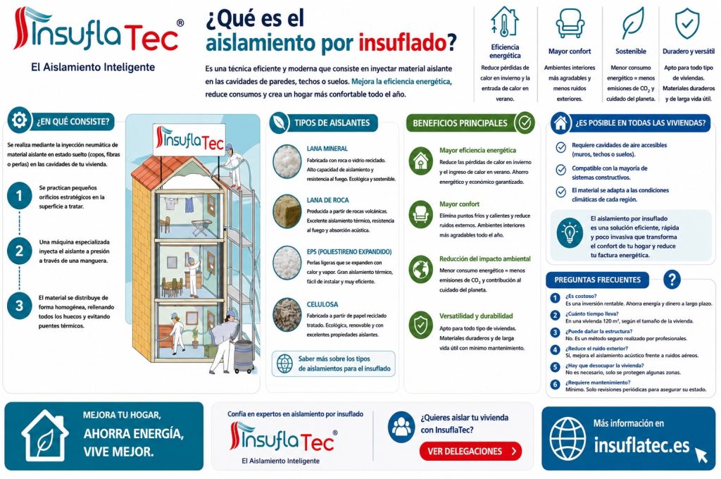 qué es el aislamiento por insuflado