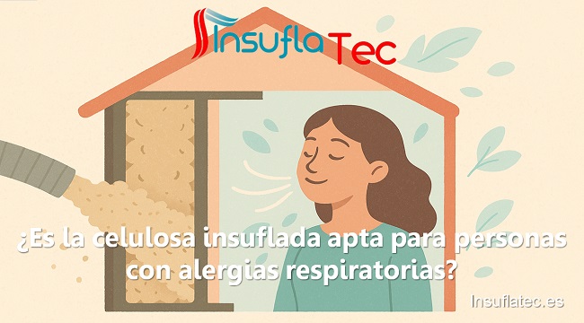 Es la celulosa insuflada apta para personas con alergias respiratorias