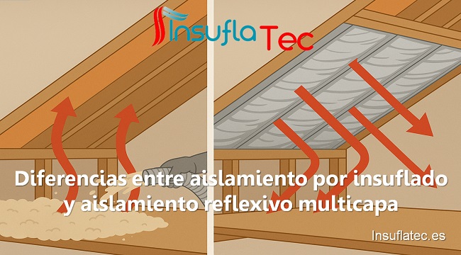 Diferencias entre aislamiento por insuflado y aislamiento reflexivo multicapa