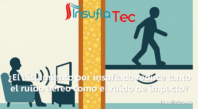 El aislamiento por insuflado reduce tanto el ruido aéreo como el ruido de impacto