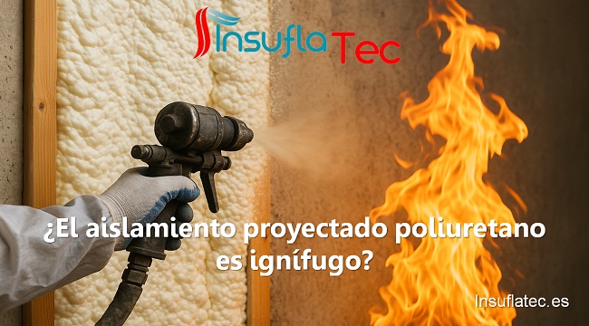 El aislamiento proyectado poliuretano es ignífugo