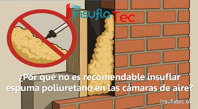 Por qué no es recomendable insuflar espuma poliuretano en las cámara de aire