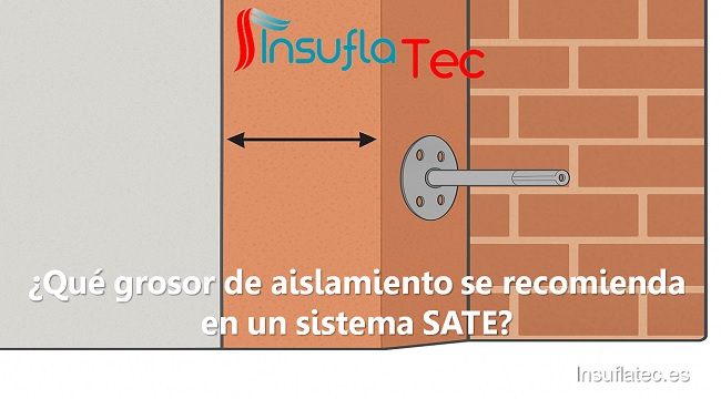Qué grosor de aislamiento se recomienda en un sistema SATE