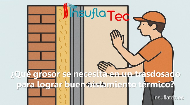 Qué grosor se necesita en un trasdosado para lograr buen aislamiento térmico