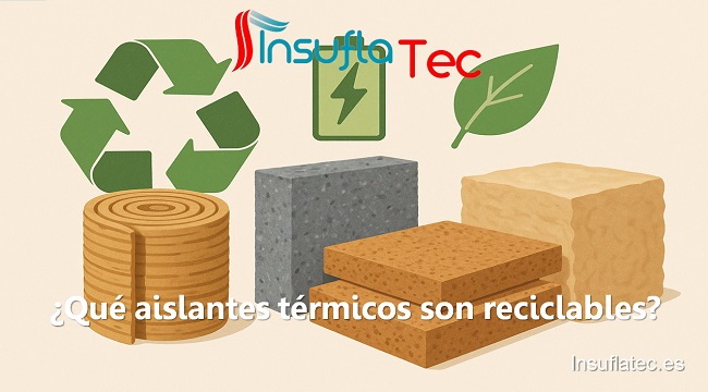 qué aislantes térmicos son reciclables