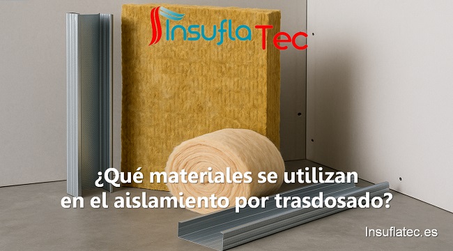qué materiales se utilizan en el aislamiento por trasdosado