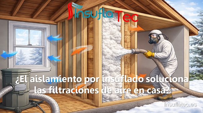 El aislamiento por insuflado soluciona las filtraciones de aire en casa
