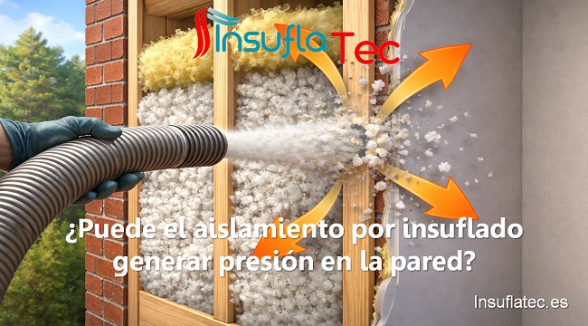 Puede el aislamiento por insuflado generar presión en la pared