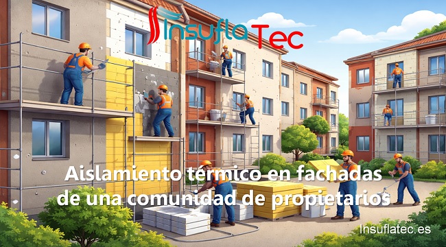 aislamiento térmico en fachadas de una comunidad de propietarios