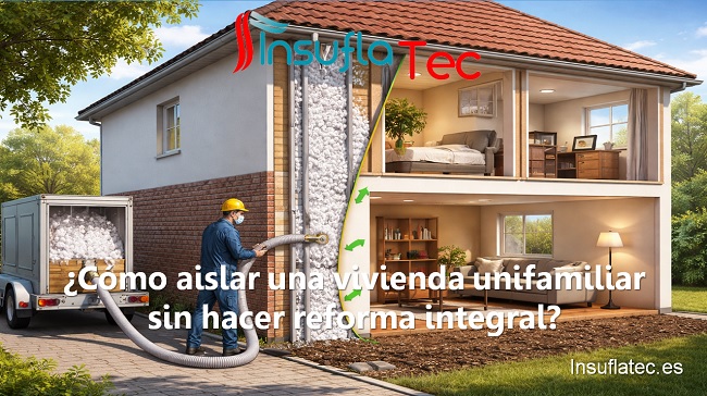 Cómo aislar una vivienda unifamiliar sin hacer reforma integral