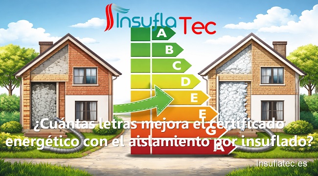 cuántas letras mejora el certificado energético con el aislamiento por insuflado