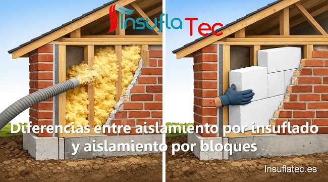 diferencias entre aislamiento por insuflado y aislamientos por bloques