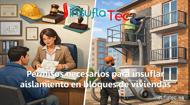 permisos necesarios para insuflar aislamiento en bloques de viviendas