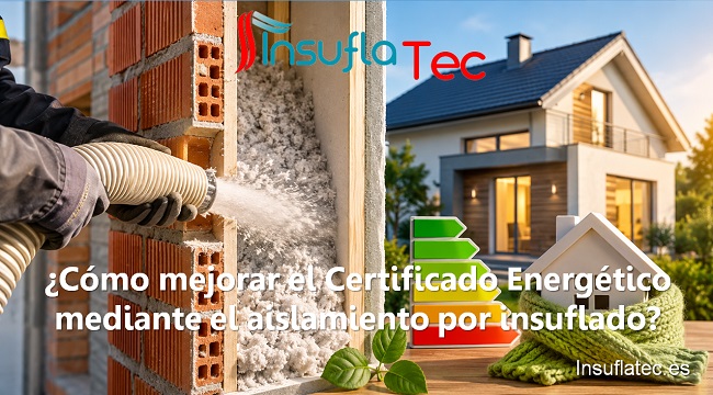 Cómo mejorar el certificado energético mediante aislamiento por insuflado