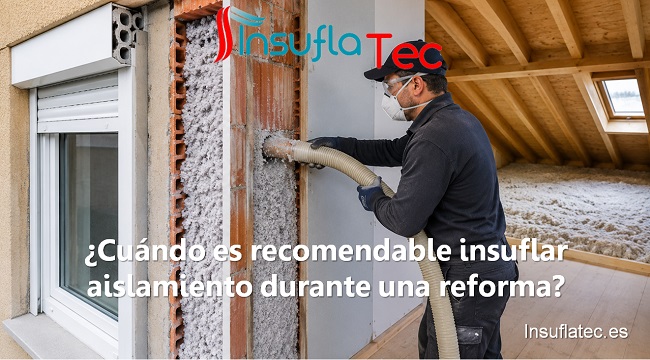 Cuándo es recomendable insuflar aislamiento durante una reforma