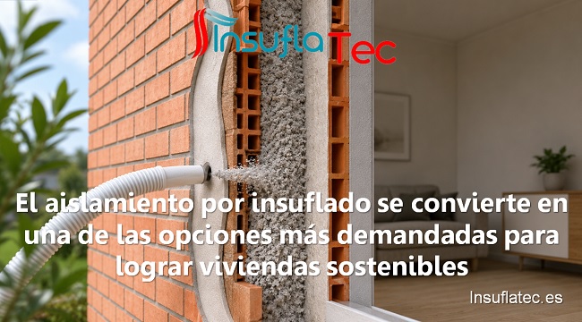 El aislamiento por insuflado se convierte en una de las opciones más demandadas para lograr viviendas sostenibles