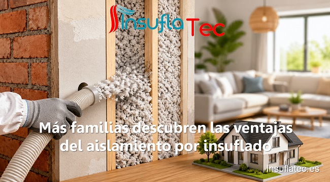 Más familias descubren las ventajas del aislamiento por insuflado