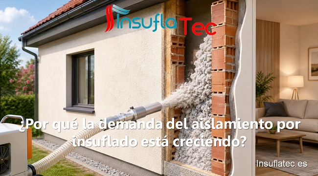 Por qué la demanda del aislamiento por insuflado está creciendo en España
