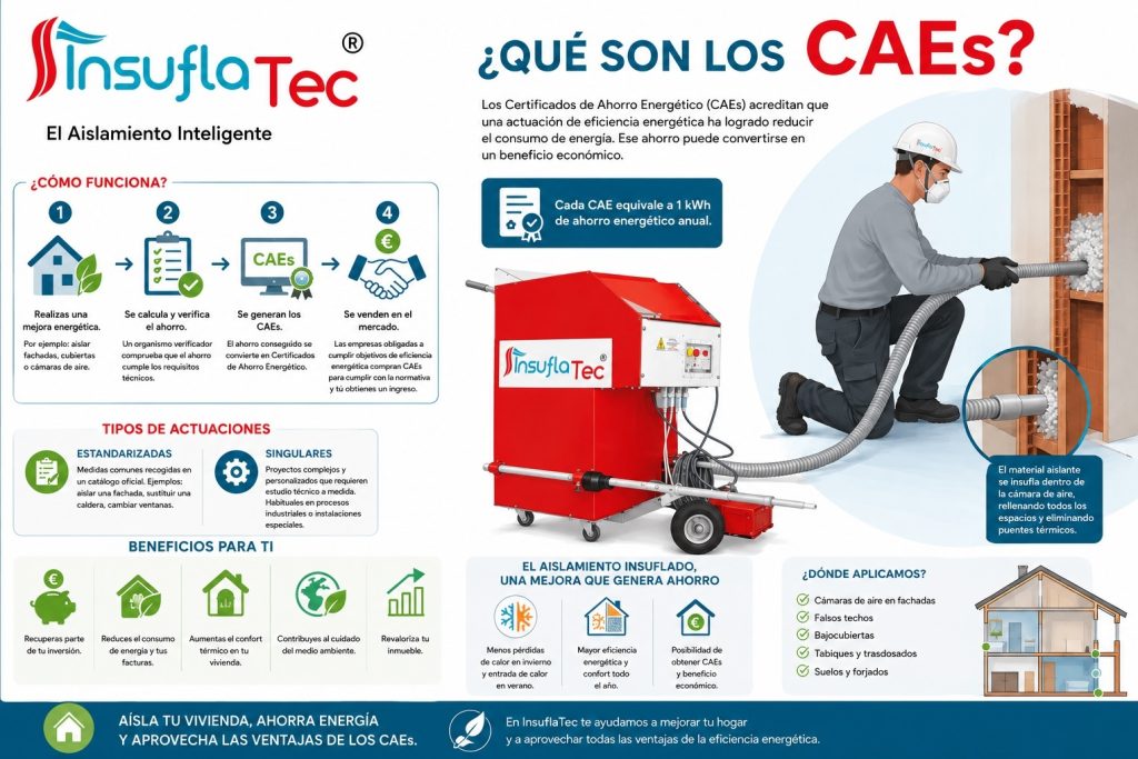 como funcionan los CAEs en el aislamiento térmico