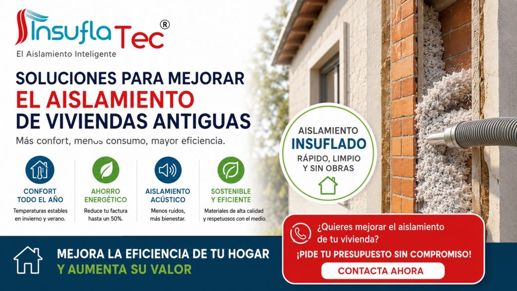 el aislamiento por insuflado para las viviendas antiguas