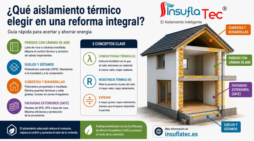 los mejores aislamientos térmicos para una reforma integral