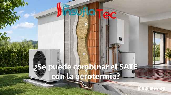 se puede combinar el SATE con la aerotermia