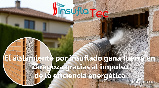 El aislamiento por insuflado gana fuerza en Zaragoza gracias al impulso de la eficiencia energética