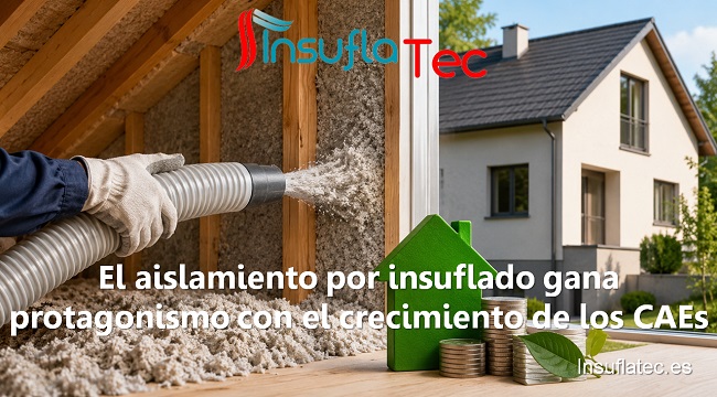 El aislamiento por insuflado gana protagonismo con el crecimiento de los CAEs