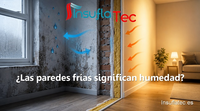 Las paredes frías significan humedad