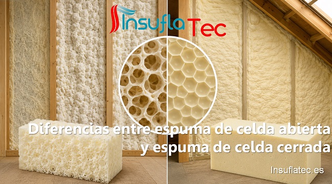 diferencias entre espuma de celda abierta y espuma de celda cerrada